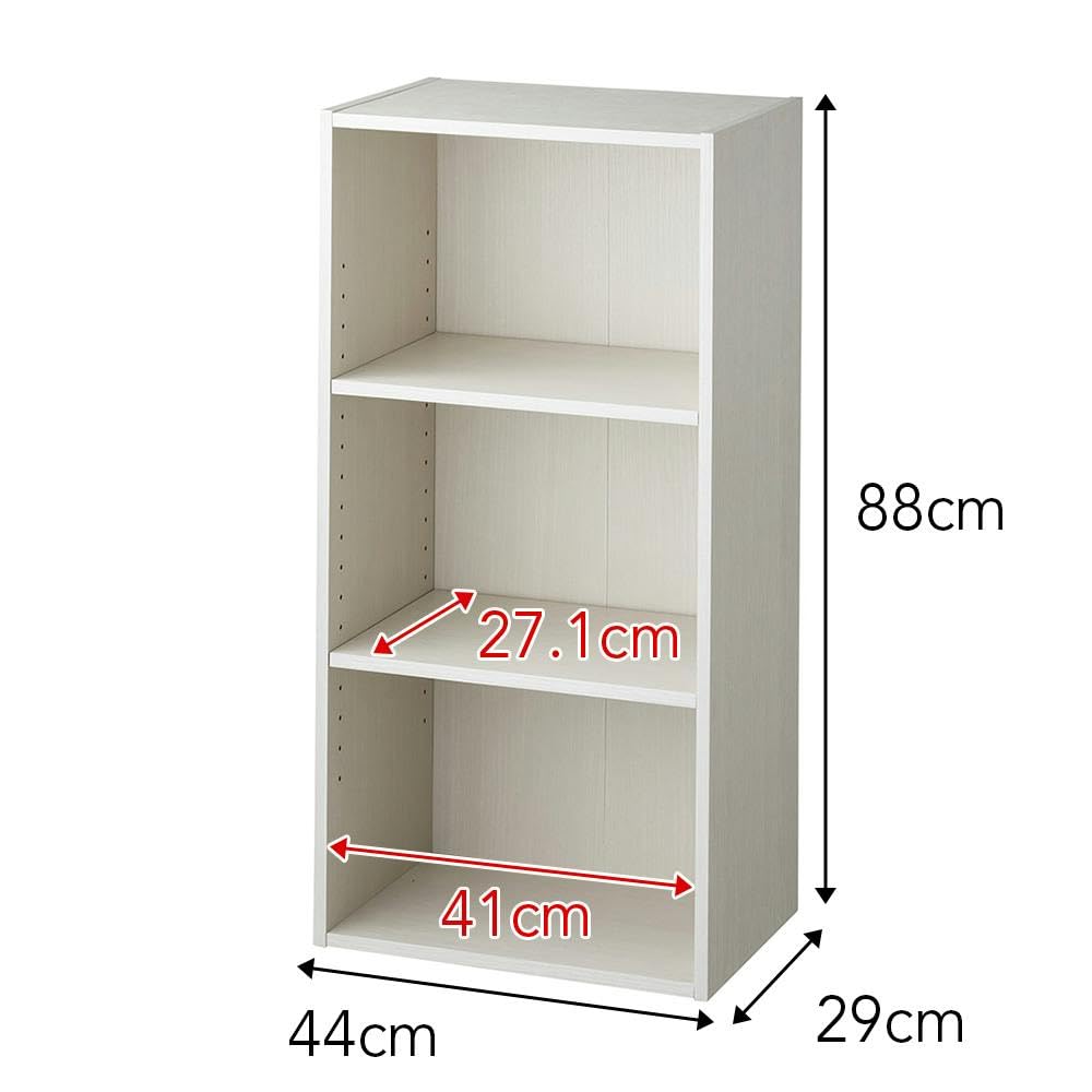 Amazon|カインズ(CAINZ) 可動棚収納ボックス3段 ホワイト SH5|カラー Amazon|カインズ(CAINZ) 可動棚収納ボックス3段 ホワイト SH5|カラー